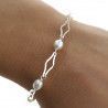 Pulsera de Comunión con Perlas en Plata de Ley 925mls