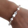 Pulsera Comunión Niña con Perlas en Plata de Ley 925mls