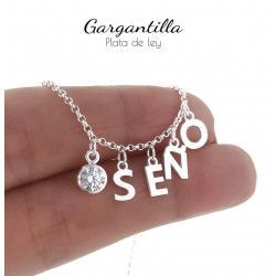 Gargantilla para Seño en Plata de Ley 925mls