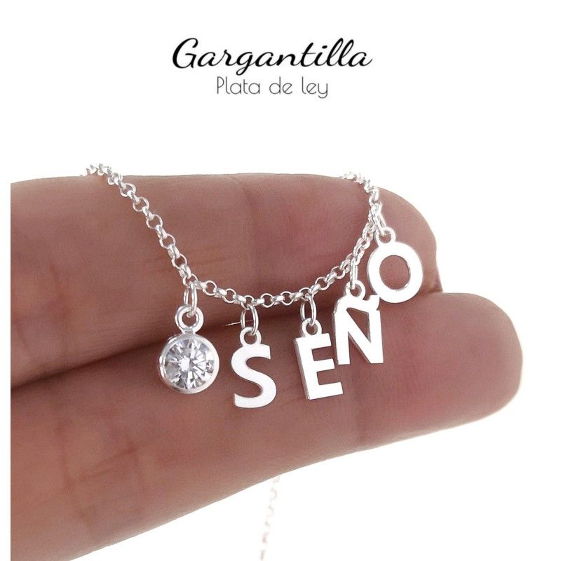 Gargantilla para Seño en Plata de Ley 925mls