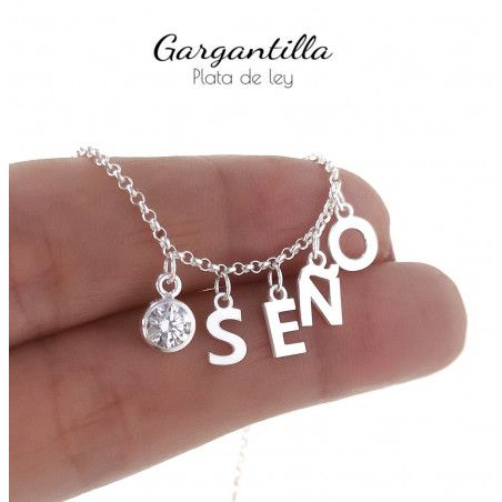Gargantilla para Seño en Plata de Ley 925mls