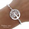 Pulsera para Seño Árbol de la Vida con Mensaje en Plata de Ley 925