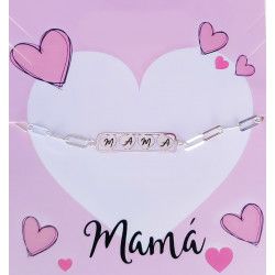 Pulsera de Mamá en Plata de Ley 925mls