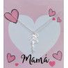 Gargantilla Mamá Vertical en Plata de Ley 925mls