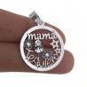 Colgante de Mamá con Mensaje "Mamá Te Quiero" en Plata de Ley 925mls