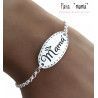 Pulsera de Mamá con Mariposa en Plata de Ley 925mls