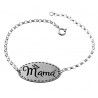 Pulsera de Mamá con Mariposa en Plata de Ley 925mls