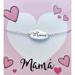 Pulsera de Mamá con Mariposa en Plata de Ley 925mls