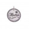 Colgante de Mamá con Flor en Plata de Ley 925mls