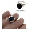 Sello de Caballero Ovalado Esmaltado en Plata de Ley 925mls
