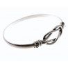 Pulsera Rígida de Caballero de Nudo en Plata de Ley 925mls