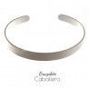 Pulsera Rígida de Caballero Lisa en Plata de Ley 925mls