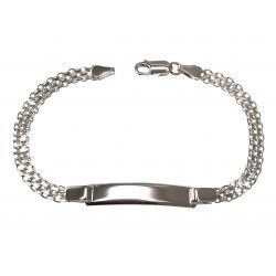 Esclava con Cadena Bismark en Plata de Ley 925mls