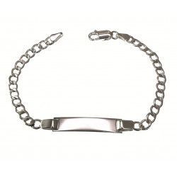 Esclava con Cadena Barbada en Plata de Ley 925mls