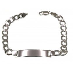 Esclava con Cadena Barbada en Plata de Ley 925mls
