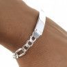 Esclava con Cadena Alternada 3+1 en Plata de Ley 925mls