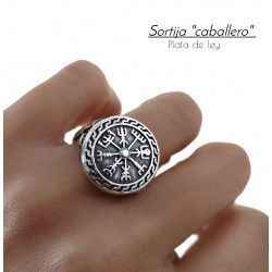 Sello Vikingo de Caballero en Plata de Ley 925mls