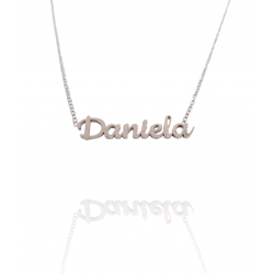 Collar con nombre de Daniela en Acero Hipoalergénico 316l