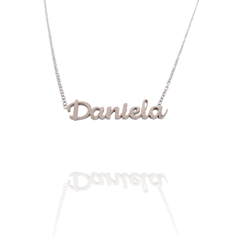Collar con nombre de Daniela en Acero Hipoalergénico 316l