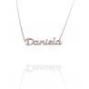 Collar con nombre de Daniela en Acero Hipoalergénico 316l