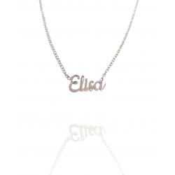Collar con nombre de Elisa en Acero Hipoalergénico 316l
