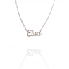 Collar con nombre de Elisa en Acero Hipoalergénico 316l