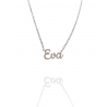 Collar con nombre de Eva en Acero Hipoalergénico 316l