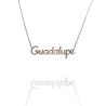 Collar con nombre de Guadalupe en Acero Hipoalergénico 316l