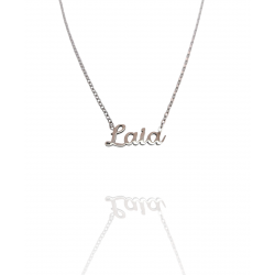 Collar con nombre de Laia en Acero Hipoalergénico 316l