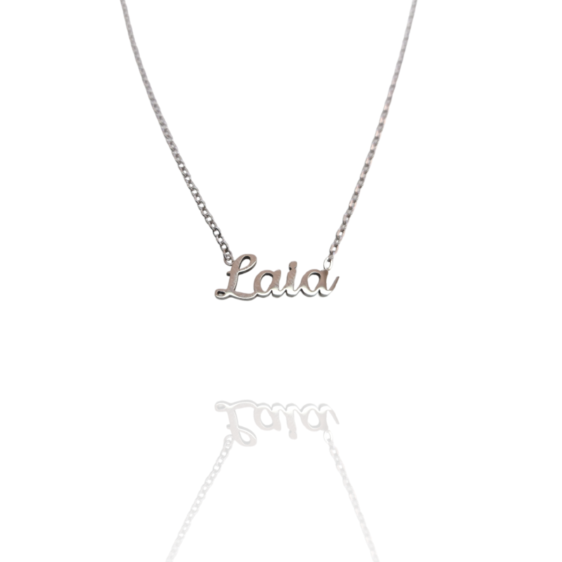 Collar con nombre de Laia en Acero Hipoalergénico 316l