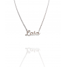 Collar con nombre de Laia en Acero Hipoalergénico 316l