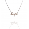 Collar con nombre de Leyre en Acero Hipoalergénico 316l
