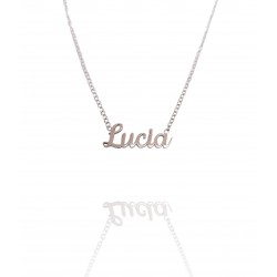 Collar con nombre de Lucía en Acero Hipoalergénico 316l