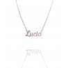 Collar con nombre de Lucía en Acero Hipoalergénico 316l