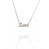 Collar con nombre de Luisa en Acero Hipoalergénico 316l