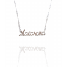 Collar con nombre de Macarena en Acero Hipoalergénico 316l