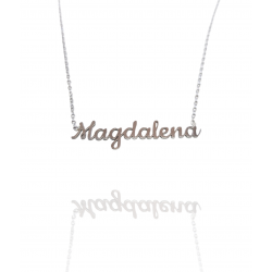 Collar con nombre de Magdalena en Acero Hipoalergénico 316l