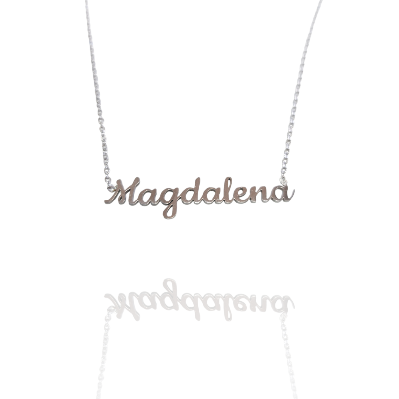 Collar con nombre de Magdalena en Acero Hipoalergénico 316l