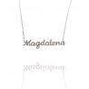 Collar con nombre de Magdalena en Acero Hipoalergénico 316l