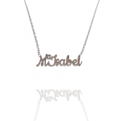 Collar con nombre de MªIsabel en Acero Hipoalergénico 316l