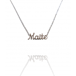 Collar con nombre de Maite en Acero Hipoalergénico 316l