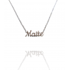Collar con nombre de Maite en Acero Hipoalergénico 316l