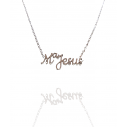 Collar con nombre de MªJesús en Acero Hipoalergénico 316l