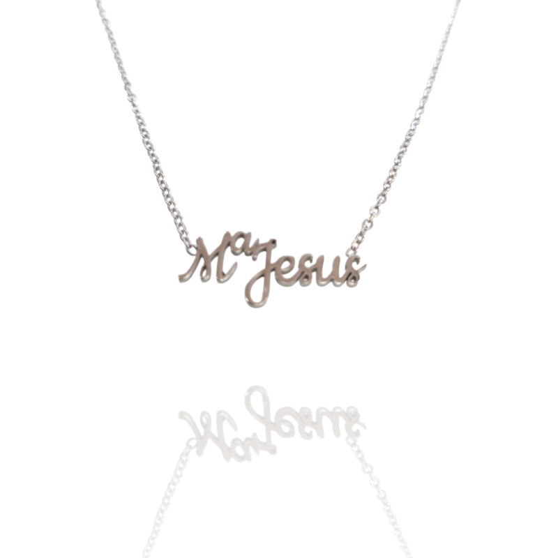Collar con nombre de MªJesús en Acero Hipoalergénico 316l