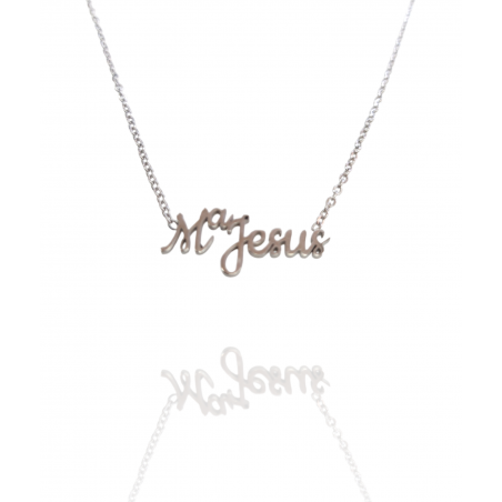 Collar con nombre de MªJesús en Acero Hipoalergénico 316l