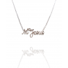 Collar con nombre de MªJesús en Acero Hipoalergénico 316l