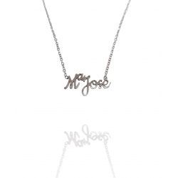 Collar con nombre de MªJosé en Acero Hipoalergénico 316l
