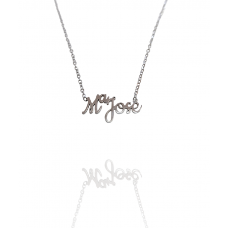 Collar con nombre de MªJosé en Acero Hipoalergénico 316l