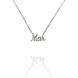 Collar con nombre de Mar en Acero Hipoalergénico 316l
