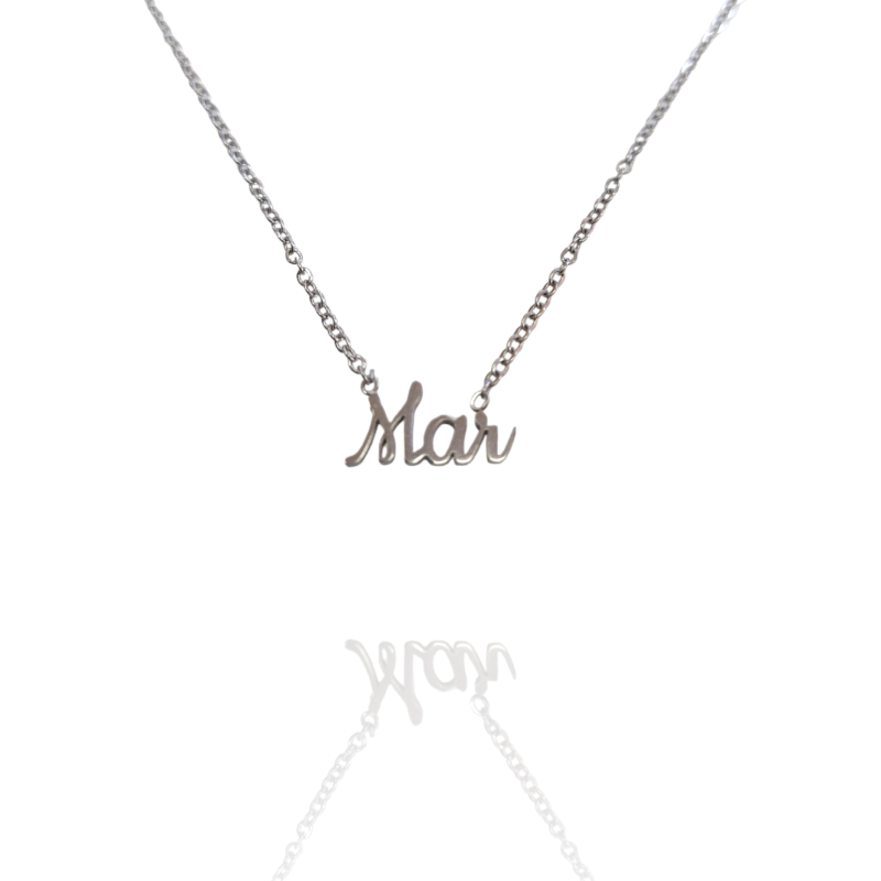 Collar con nombre de Mar en Acero Hipoalergénico 316l